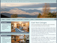Tablet Screenshot of coalyeatcottages.co.uk